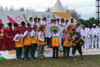  Cabor Kriket Kaltim yang berhasil menyabet medali emas pertama di PON.