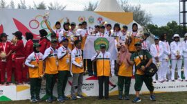  Cabor Kriket Kaltim yang berhasil menyabet medali emas pertama di PON.